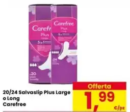 Eurospar 20/24 Salvaslip Plus Large o Long Carefree offerta