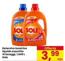 Eurospar Detersivo lavatrice liquido Detersivo lavatrice liquido Sole offerta