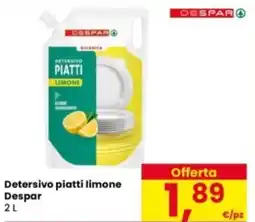 Eurospar Detersivo piatti limone Despar offerta