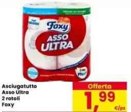 Eurospar Asciugatutto Asso Ultra 2 rotoli Foxy offerta