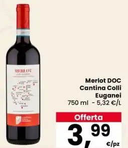 Despar Merlot DOC Cantina Colli Euganei offerta