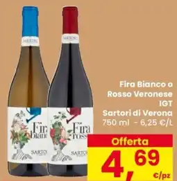 Despar Fira Bianco o Rosso Veronese IGT Sartori di Verona offerta