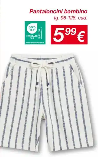 Pantaloncini bambino