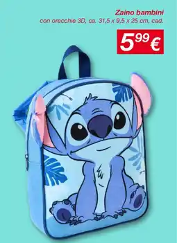 KiK Zaino bambini offerta