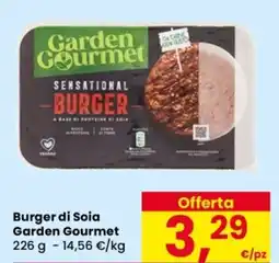 Despar Burger di Soia Garden Gourmet offerta