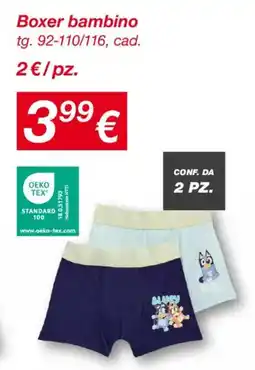 KiK Boxer bambino offerta