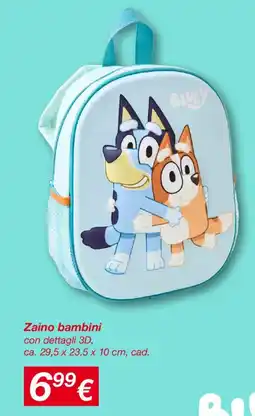 KiK Zaino bambini offerta