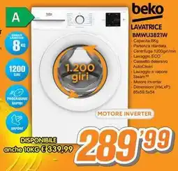 Golino Service beko LAVATRICE BMWU3821W offerta