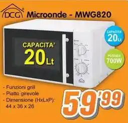 Golino Service DCG Microonde - MWG820 offerta