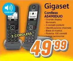 Golino Service Gigaset Cordless AS490DUO offerta