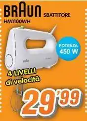 Golino Service BRAUN SBATTITORE HM1100WH offerta