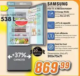 Golino Service SAMSUNG Frigorifero Combinato First 75 Al RB53DG703DS9 offerta