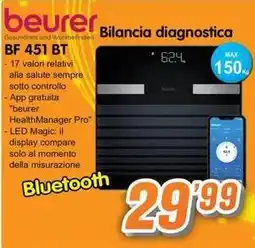 Golino Service beurer Bilancia diagnostica BF 451 BT offerta