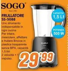 Golino Service SOGO FRULLATORE SS-5088 offerta