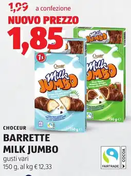 ALDI Choceur barrette milk jumbo offerta