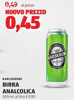 ALDI Karlskrone birra analcolica offerta