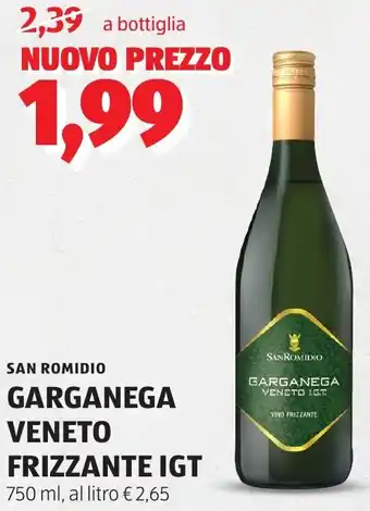 ALDI San romidio garganega veneto frizzante IGT offerta