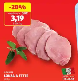 ALDI Il podere lonza a fette offerta
