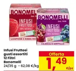 Despar Infusi Fruttosi 12 Filtri Bonomelli offerta