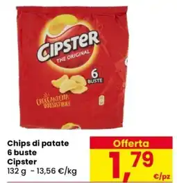 Despar Chips di patate 6 buste Cipster offerta