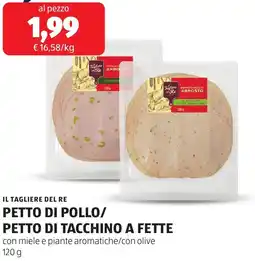 ALDI Il tagliere del re petto di pollo/ petto di tacchino a fette offerta