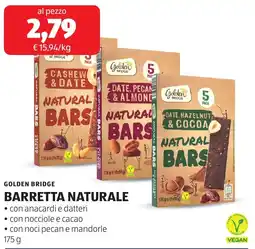 ALDI Golden bridge barretta naturale offerta
