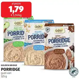 ALDI Golden bridge porridge offerta