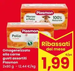 Despar Omogeneizzato alla carne Plasmon offerta