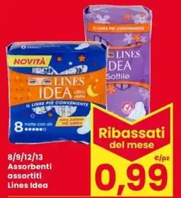 Despar 8/9/12/13 Assorbenti Lines Idea offerta