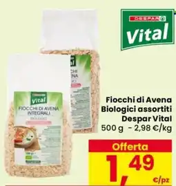 Despar Fiocchi di Avena Biologici Despar Vital offerta