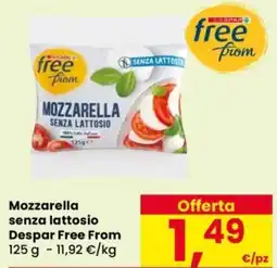 Despar Mozzarella senza lattosio Despar Free From offerta