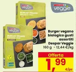 Despar Burger vegano biologico Despar Veggie offerta