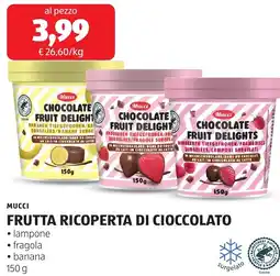 ALDI Mucci frutta ricoperta di cioccolato offerta