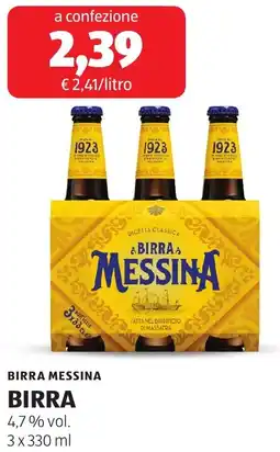 ALDI Birra messina birra 4,7% vol. offerta