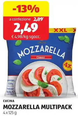 ALDI Cucina mozzarella multipack offerta
