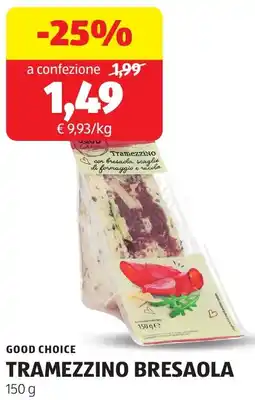ALDI Good choice tramezzino bresaola offerta