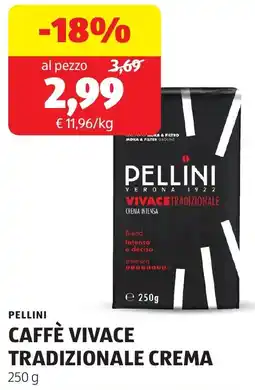 ALDI Pellini caffè vivace tradizionale crema offerta