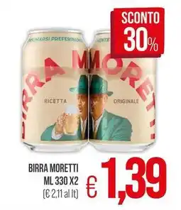 PrestoFresco Birra moretti offerta