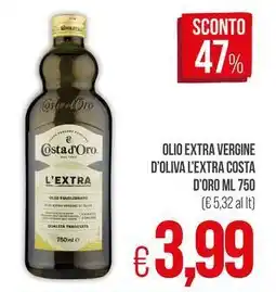 PrestoFresco Olio extra vergine d'oliva l'extra COSTA D'ORO offerta
