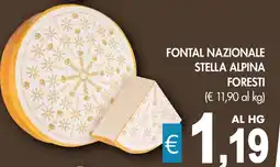 PrestoFresco Fontal nazionale stella alpina FORESTI offerta