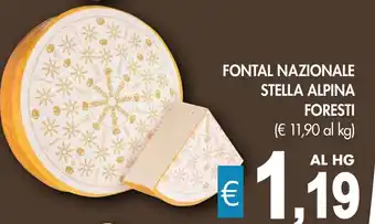 PrestoFresco Fontal nazionale stella alpina FORESTI offerta