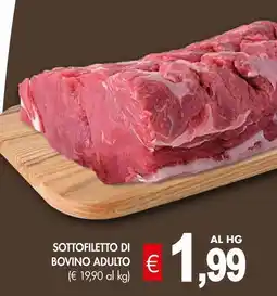 PrestoFresco Sottofiletto di bovino adulto offerta