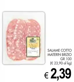 PrestoFresco Salame cotto materin BRIZIO offerta