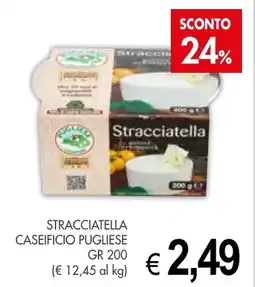 PrestoFresco Stracciatella caseificio PUGLIESE offerta