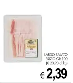 PrestoFresco Lardo salato BRIZIO offerta