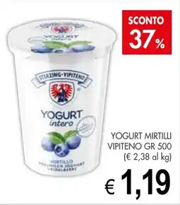 PrestoFresco Yogurt mirtilli VIPITENO offerta