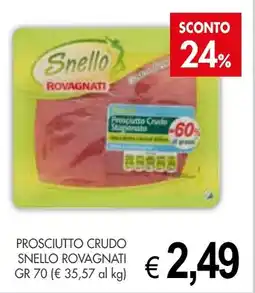 PrestoFresco Prosciutto crudo snello ROVAGNATI offerta