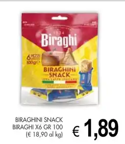 PrestoFresco Biraghini snack BIRAGHI X6 offerta