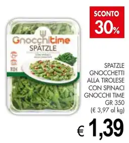 PrestoFresco Spatzle gnocchetti alla tirolese con spinaci GNOCCHI TIME offerta