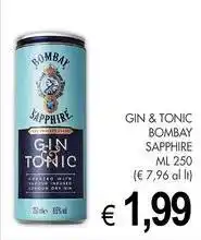PrestoFresco Gin & tonic BOMBAY SAPPHIRE offerta